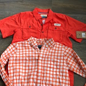 2 boys 14/16 button downs Lands End Magellan
